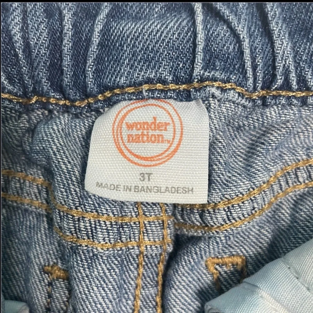 The Children’s Place and Wonder Nation Denim and White Girls Shorts Set